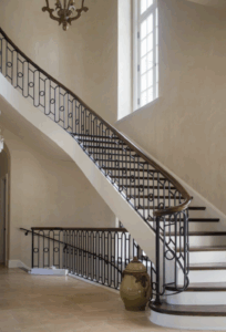 Almunium stairs and railing